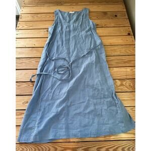 Vintage It is Well L.A. Linen Tank Dress Size Medium Women’s Blue